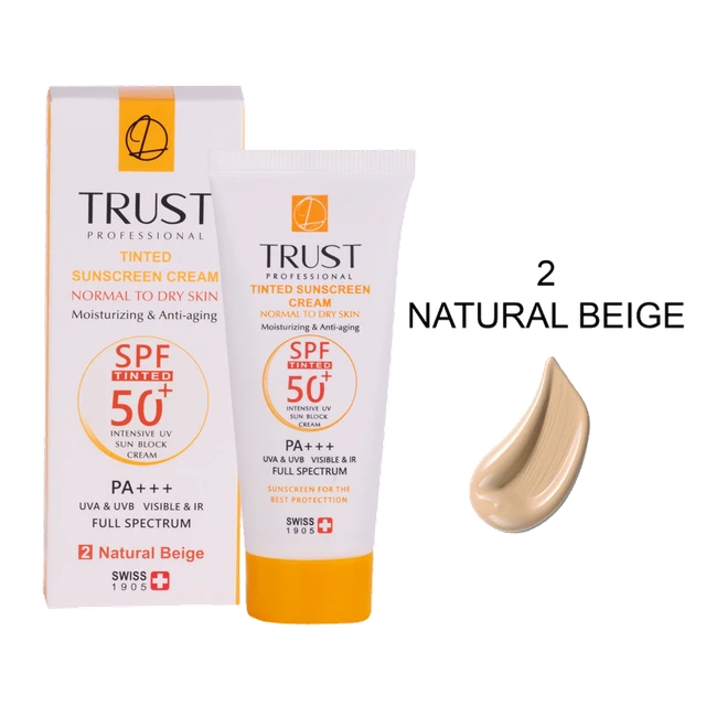 ضدآفتاب رنگی و ضدپیری بژ طبیعی ( پوست نرمال تا خشک )